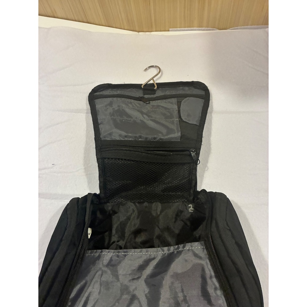Carnival Cruise Line Hanging Toiletry Bag Black Travel Organizer Makeup Case - Picture 4 of 6